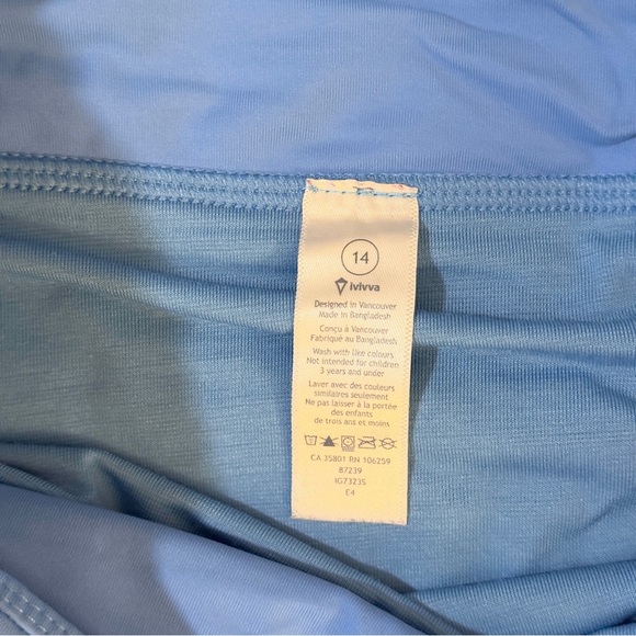 Ivivva by Lululemon Periwinkle Blue Athletic Shorts - Picture 2 of 3